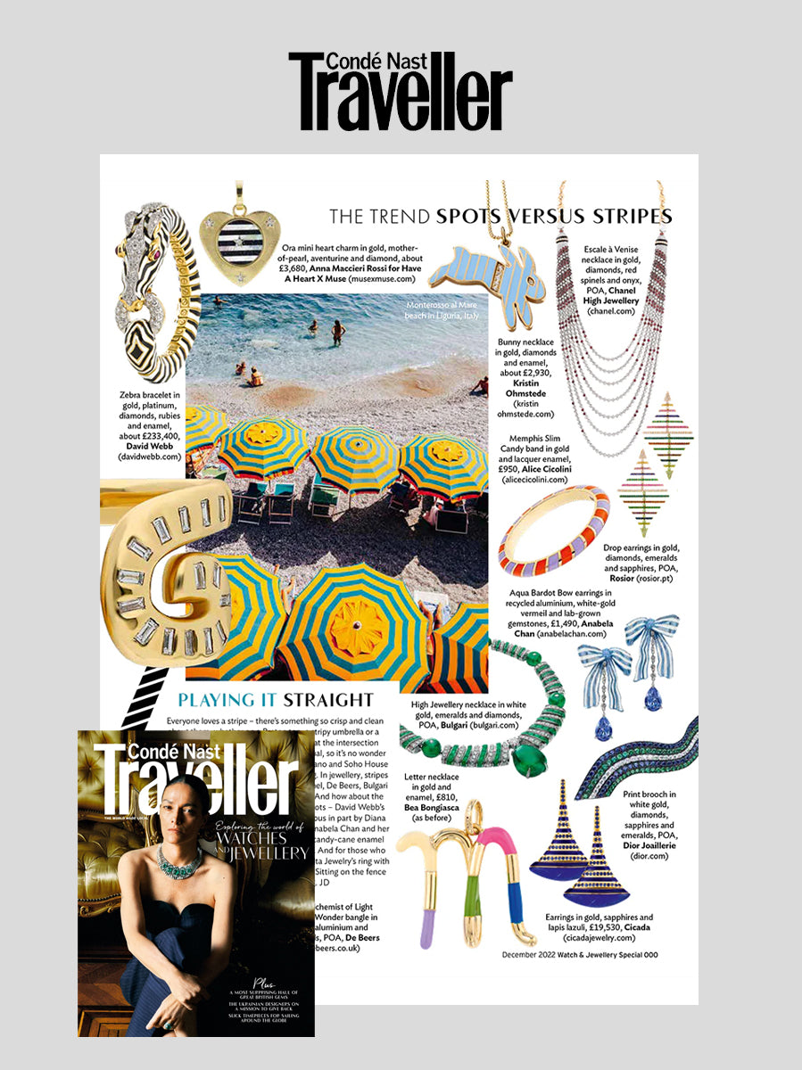 Anabela Chan Joaillerie_Editorials_Conde Nast Traveller_Rose Magnolia Earrings