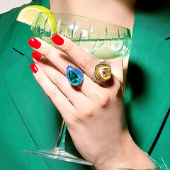 Anabela_Chan_Joaillerie_Fruit_Gems__Autumn_Sugarloaf_Ring_Emerald_Spirulina_Elixir_Ring_Model_Campaign_Image