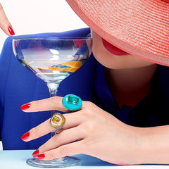 Anabela_Chan_Joaillerie_Fruit_Gems__Autumn_Sugarloaf_Ring_Emerald_Turquoise_Pebble_Ring_Model_Campaign_Image_02