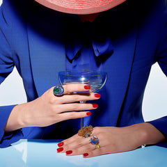 Anabela_Chan_Joaillerie_Fruit_Gems__Emerald_Spirulina_Elixir_Ring_Amber_Garden_Ring_Sapphire_Spirulina_Petunia_Ring_Model_Campaign_Image_web
