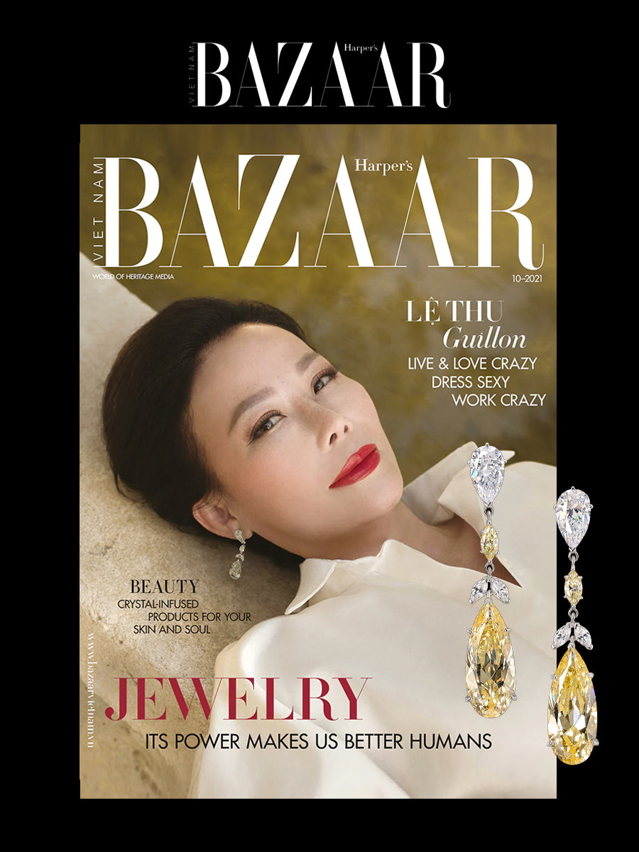 Anabela Chan Joaillerie_Harper's Bazaar Vietnam_Diamond Calla Lily Earrings
