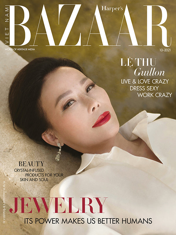 Anabela Chan Joaillerie_Harper's Bazaar Vietnam_Diamond Calla Lily Earrings