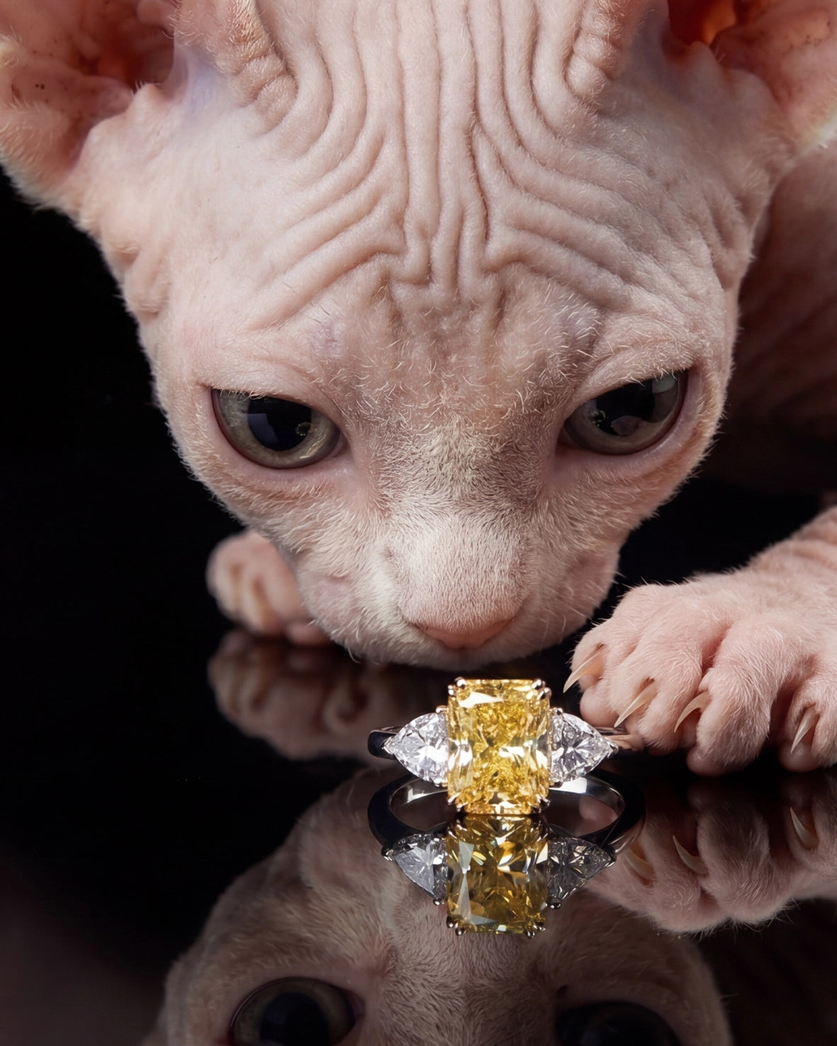 Anabela_Chan_Joaillerie_Our_Collections_Classic_Collection_Orchid_Canary_Ring_Feline_Campaign_mobile