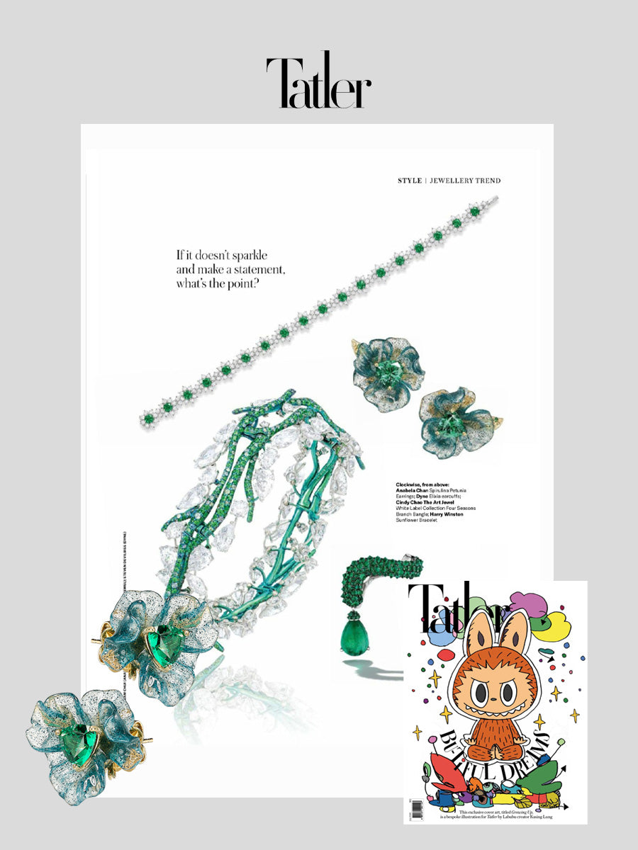 Anabela_Chan_Joaillerie_Spirulina_Petunia_Studs_featured_in_Tatler_Singapore_August_2025_01_cover