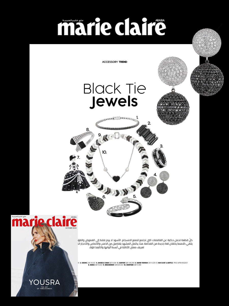 Black_Diamond_Bauble_Earrings_featured_in_Marie_Claire_Arabia_cover