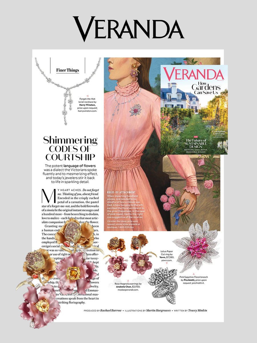 Anabela Chan Joaillerie_Veranda Magazine_Rose Magnolia Earrings