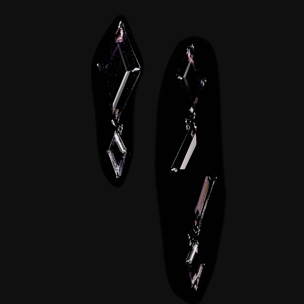 Violet Trinity's Shatter Earrings