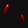 Primary. Crimson Aluminium Earrings