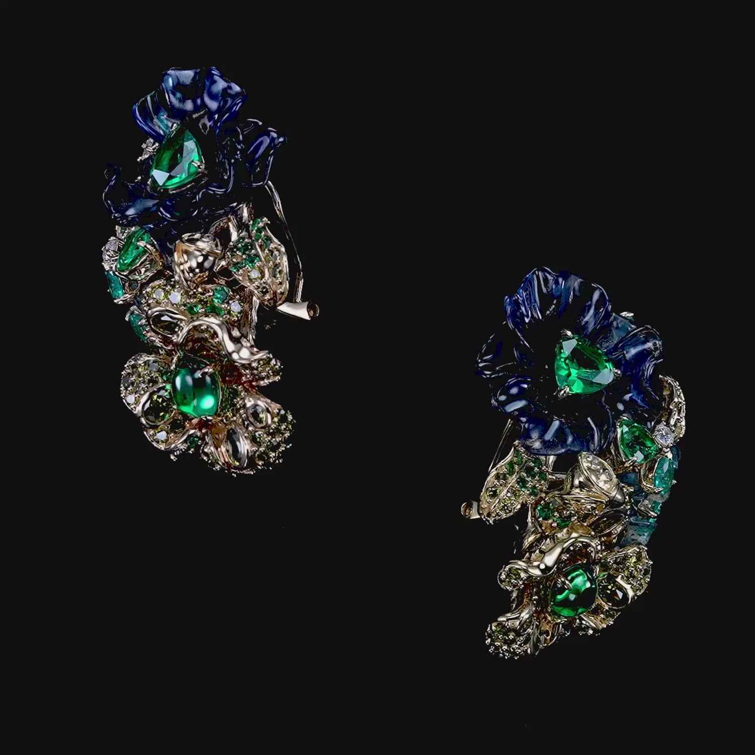 Flower Spirulina Bloom Earrings
