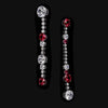 Ruby Garden & Time Morse Code Earrings