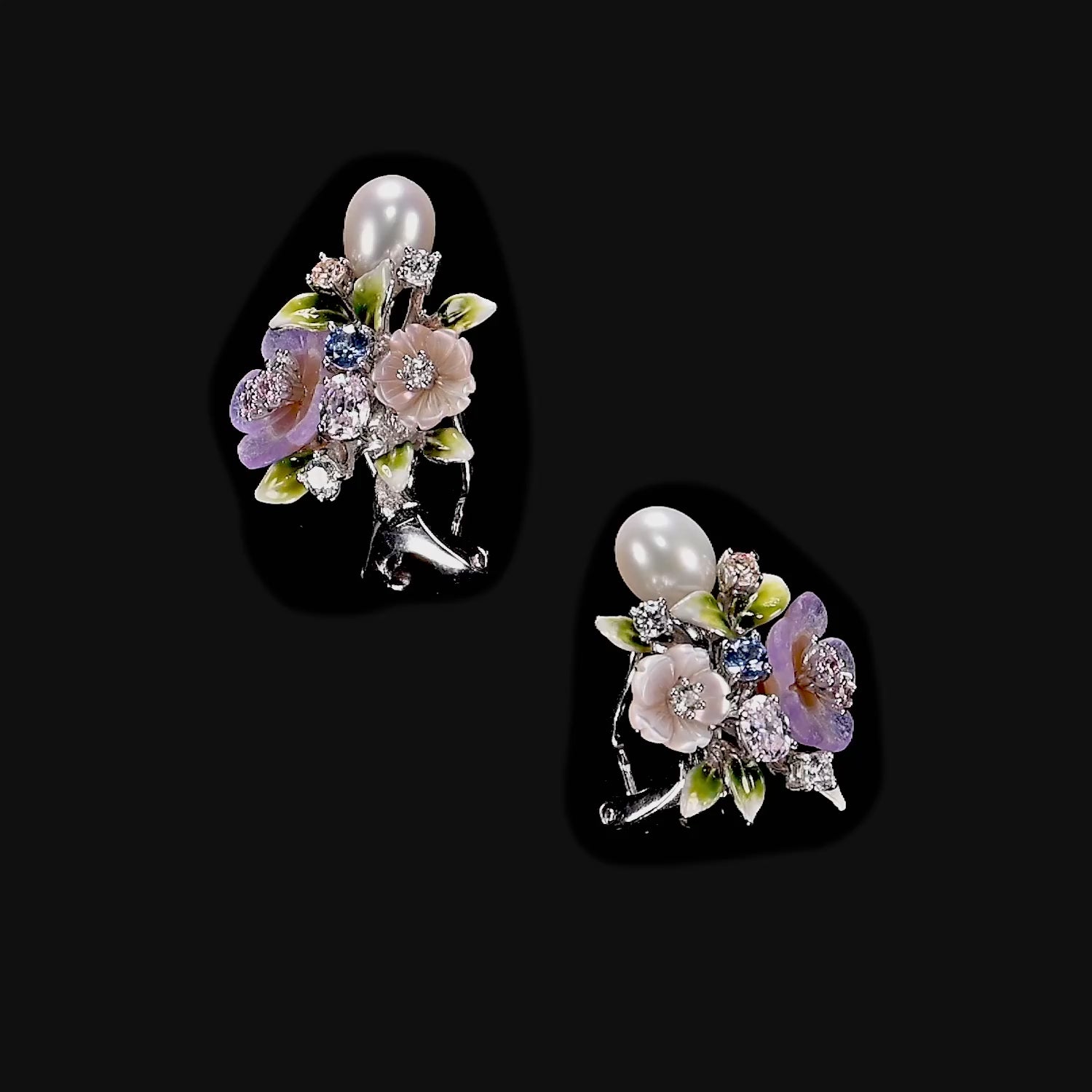 Lavender Primrose Vine Studs