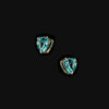 Midi Paraiba Heart Studs