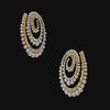 Pearl Vortex Hoop Earrings