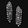 Silver Smoke Cascade Earrings