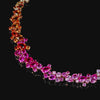 Petite Rainbow Garden Of Eden Necklace. Lab-Grown Simulated Sapphire