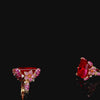 Ruby Cinderella Ring. Lab-Grown Ruby