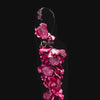 Fuchsia Wisteria Earrings. Lab-Grown Sapphire