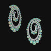 Petite Sky Opal Vortex Hoop Earrings