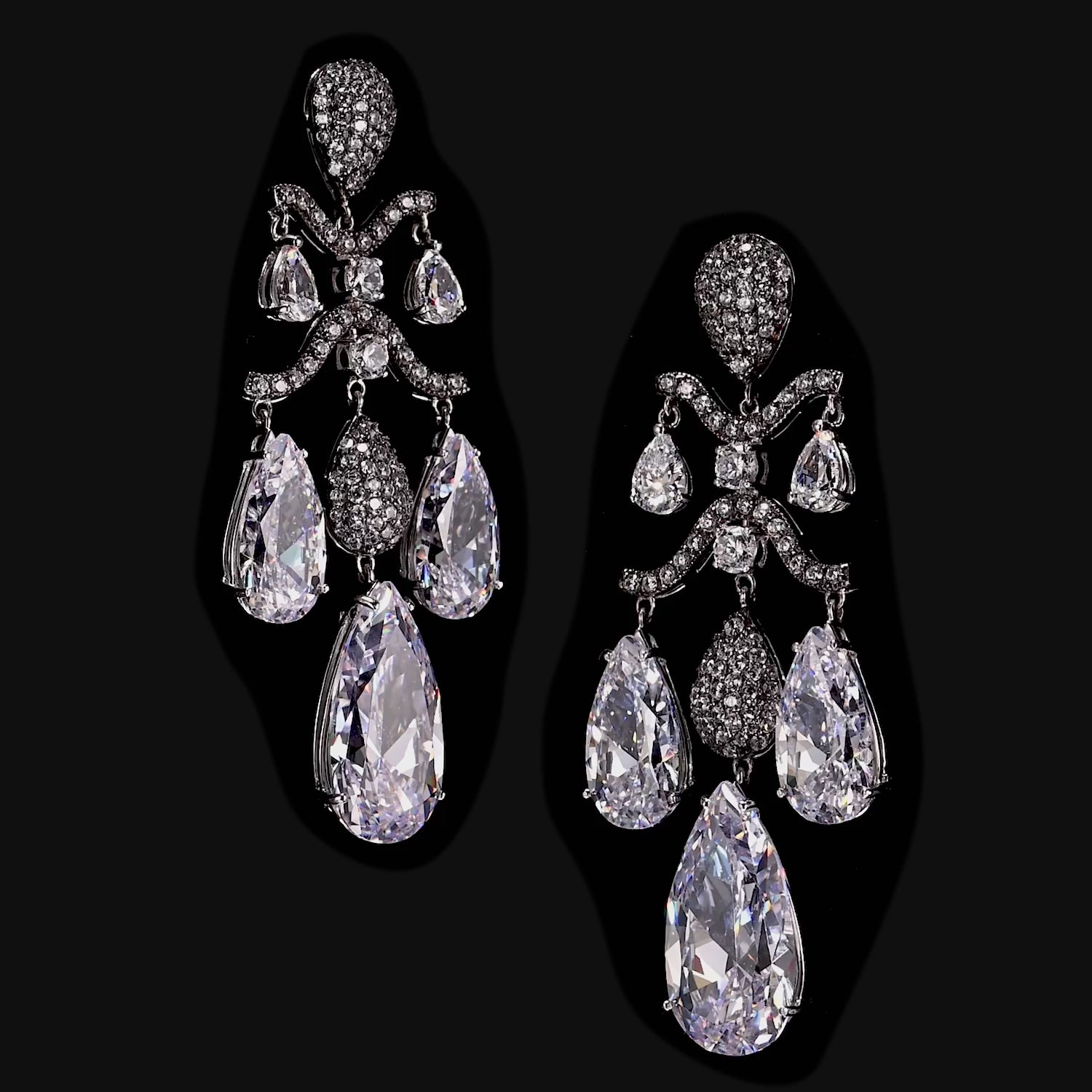 Diamond Chandelier Earrings