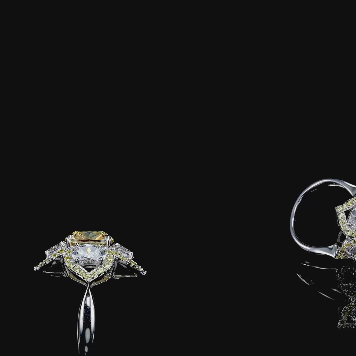 Canary Lotus Ring
