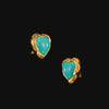 Turquoise Heart Studs