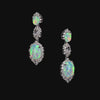 Sky Opal Drop Earrings. Lab-Grown Opal