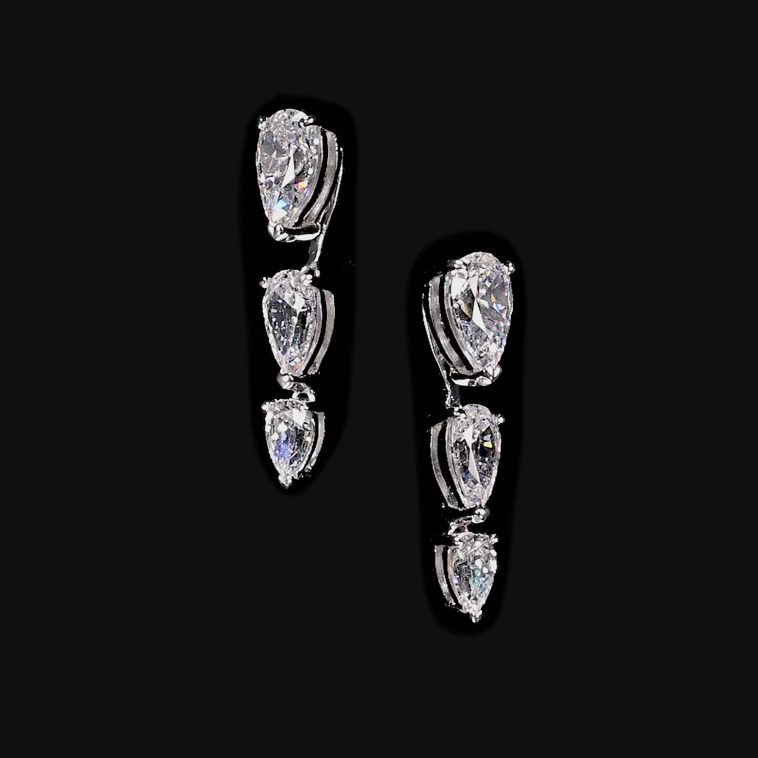 Mini Diamond Nova Drop Earrings