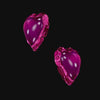 Plum Heart Earrings