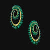 Petite Emerald Vortex Earrings