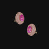 Rose Quartz Pebble Earrings