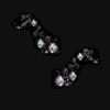 Grey Pearl Constellation Ear Cuffs. Freshwater Pearl