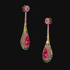 Flower Elixir Earrings. Lab-Grown Sapphire