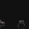 Shard Noir Ring. Lab-Grown Simulated Diamond