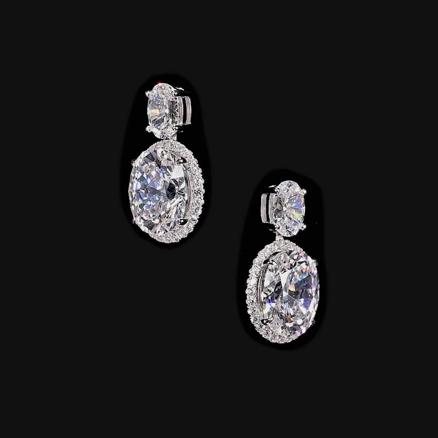 Diamond Celestial Halo Earrings