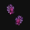 Fuchsia Violet Chanterelle Earrings