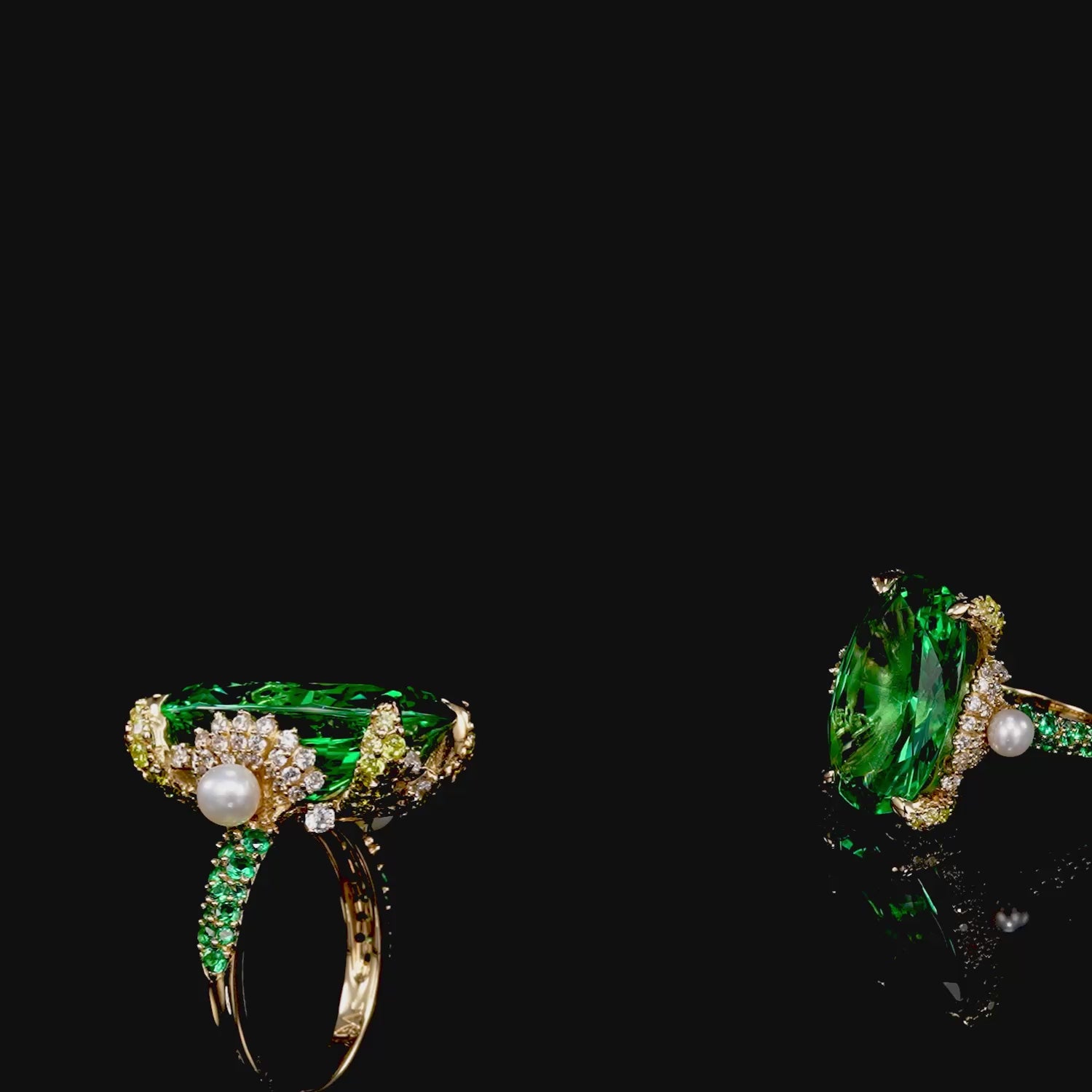 Tourmaline Mermaid Ring