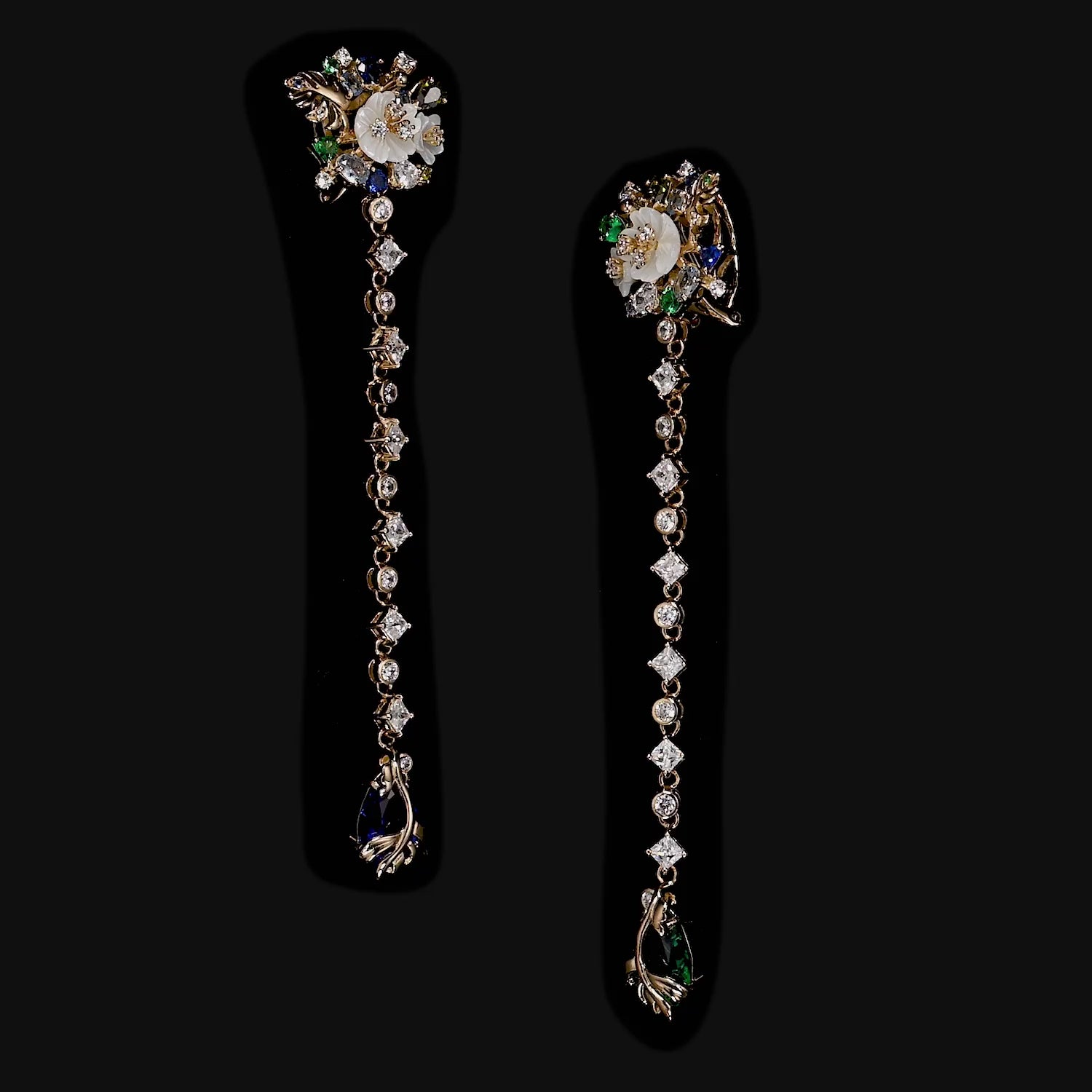 Emerald Paradise Drop Earrings