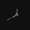 Diamond Blades of Grass Brooch. Lab-Grown Simulated Diamond
