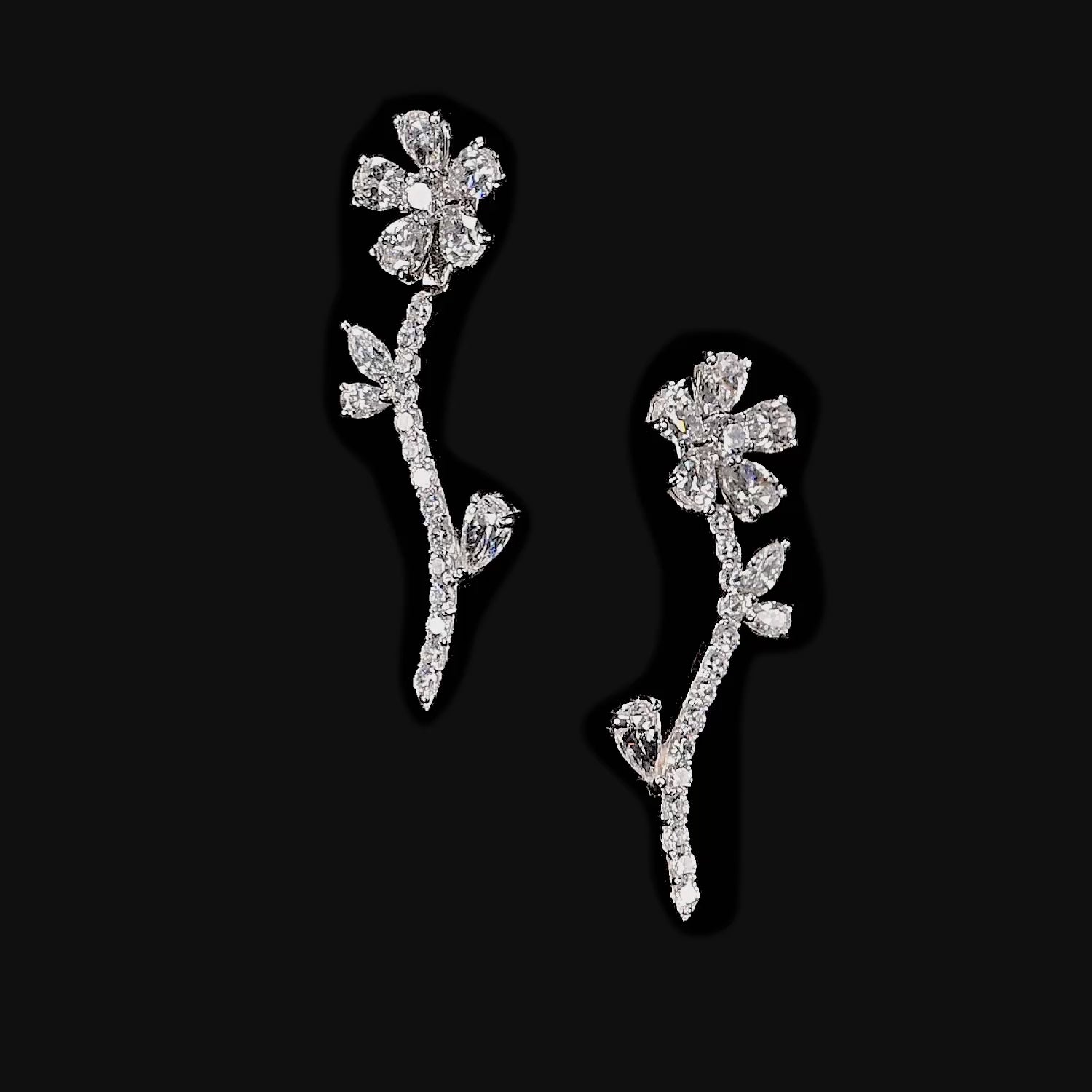 Diamond Marguerite Earrings