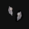Lavender Leaf Blade Ear Studs