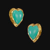 Turquoise Heart Earrings