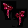 Emerald Cupid's Bow Earrings. Lab-Grown Emerald