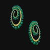 Petite Emerald Vortex Earrings