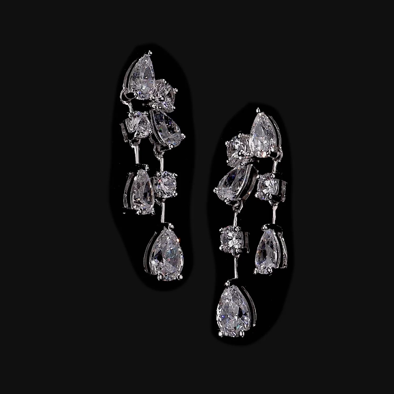 Mini Diamond Raindrop Earrings