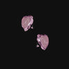 Rose Heart Studs