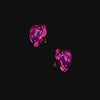 Plum Heart Studs