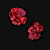 Crimson Camelia Earrings