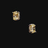 Canary Cushion Wing Studs. Lab-Grown Simulated Diamond