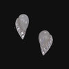 Eclipse Chalcedony Earrings. Lab-Grown Chalcedony