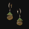 Chrysanthemum Citrine Earrings